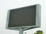ハイ・コントラストLED表示屋外広告、鉄のキャビネットが付いているLEDスクリーンの掲示板P6