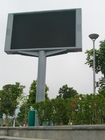 ハイ・コントラストLED表示屋外広告、鉄のキャビネットが付いているLEDスクリーンの掲示板P6